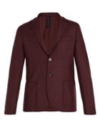Matchesfashion.com Harris Wharf London - Pressed Virgin Wool Blazer - Mens - Burgundy