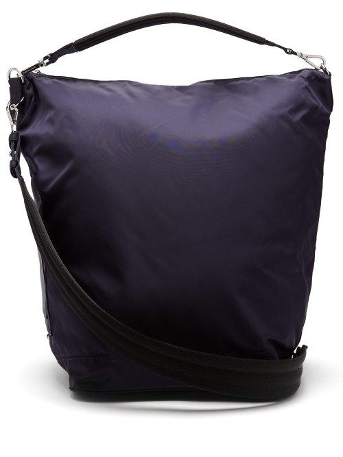 Matchesfashion.com Paco Rabanne - Hobo Large Nylon Cross Body Bag - Womens - Navy