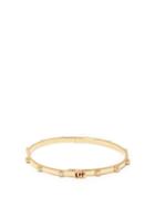 Matchesfashion.com Gucci - Gg-logo Diamond & 18k Gold Bracelet - Womens - Yellow Gold