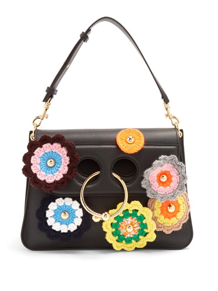J.w.anderson Pierce Medium Crochet-appliqu Shoulder Bag