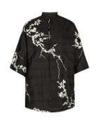 Matchesfashion.com Haider Ackermann - Floral Kimono Shirt - Mens - Black