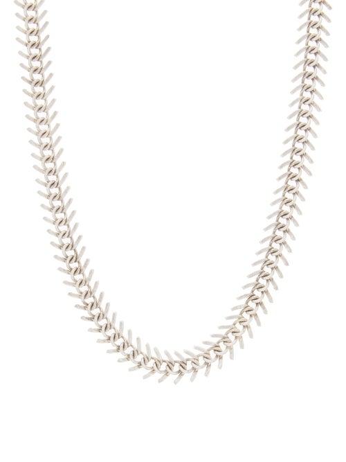 Matchesfashion.com Saint Laurent - Fishbone-chain Necklace - Mens - Silver