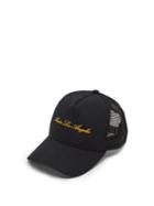 Matchesfashion.com Amiri - Logo-embroidered Cotton Trucker Hat - Mens - Black