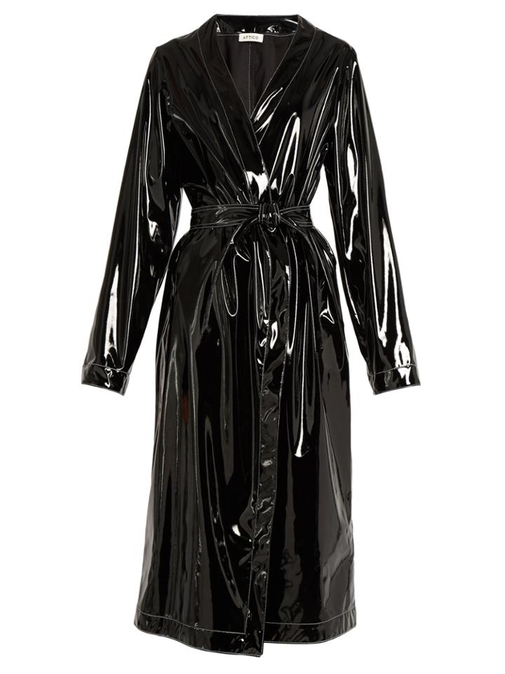 Attico Dara Waist-tie Trench Coat