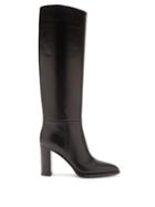 Matchesfashion.com Gianvito Rossi - Melissa 85 Leather Knee-high Boots - Womens - Black