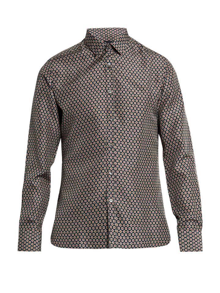 Lanvin Floral-print Silk Shirt