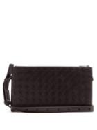 Matchesfashion.com Bottega Veneta - Intrecciato Woven Leather Belt Bag - Mens - Black