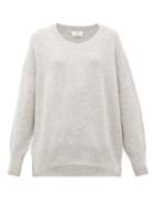 Matchesfashion.com Allude - Oversized Cashmere Sweater - Womens - Light Grey