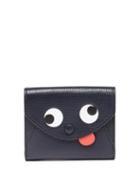 Ladies Accessories Anya Hindmarch - Zany Mini Tri-fold Leather Wallet - Womens - Navy