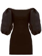 Matchesfashion.com Rasario - Crystal-embellished Crepe Mini Dress - Womens - Black