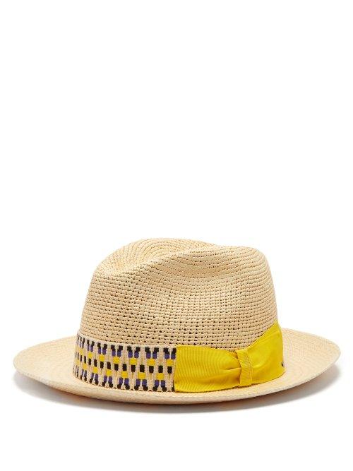 Matchesfashion.com Borsalino - Woven Straw Panama Hat - Mens - Beige