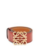 Matchesfashion.com Loewe - Anagram-buckle Leather Belt - Womens - Red