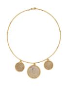 Matchesfashion.com Dubini - Governors Of Tabaristan 18kt Gold Necklace - Womens - Silver