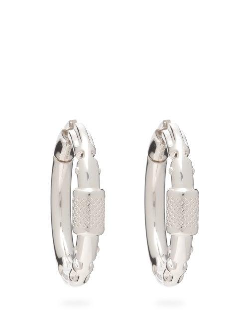 Matchesfashion.com Ambush - Carabiner Sterling Silver Earrings - Mens - Silver