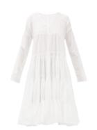 Matchesfashion.com Merlette - Rodas Tiered Pima-cotton Midi Dress - Womens - White