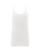 Matchesfashion.com Domi - Rickrack-trim Organic-cotton Blend Jersey Camisole - Womens - White