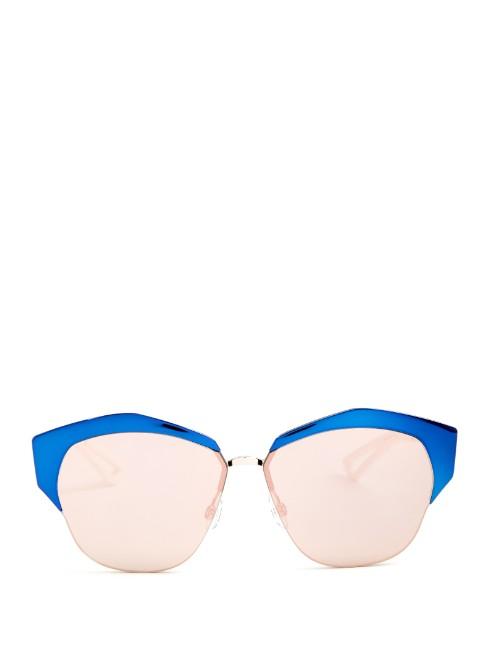 Dior Mirrored Contrast Sunglasses