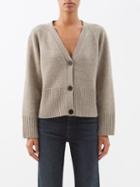 Cefinn - The Courtney V-neck Merino-blend Cardigan - Womens - Taupe
