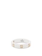 Gucci - Icon 18kt Gold Gg-logo Ring - Womens - White