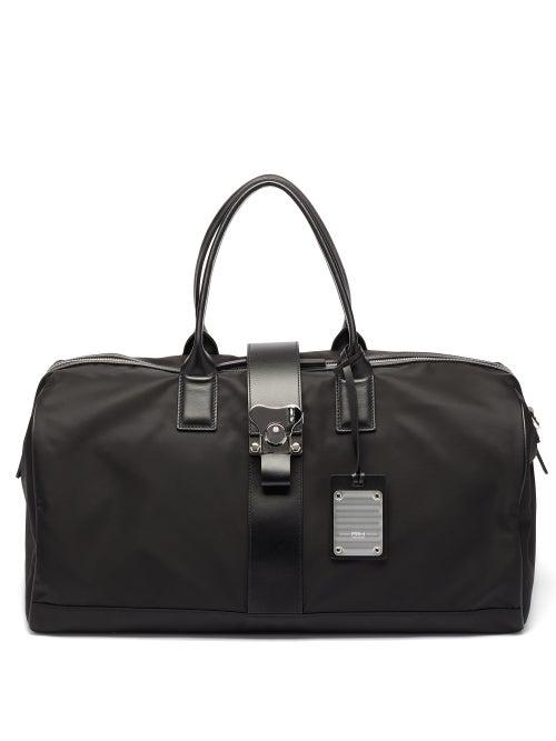 Matchesfashion.com Fpm Milano - Butterfly Leather-handle Holdall Bag - Mens - Black