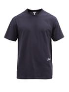 Mens Rtw Loewe - Loewe Logo-embroidered Cotton-jersey T-shirt - Mens - Navy