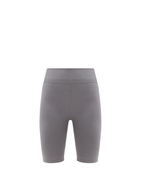 Matchesfashion.com Prism - Open Minded High-rise Cycling Shorts - Womens - Dark Grey