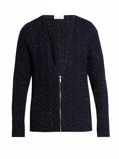 Raey Donegal-wool Zip-through Cardigan