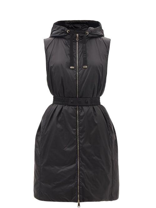 Moncler - Fenasse Hooded Quilted Down Gilet - Womens - Black
