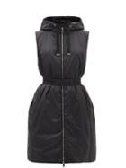 Moncler - Fenasse Hooded Quilted Down Gilet - Womens - Black