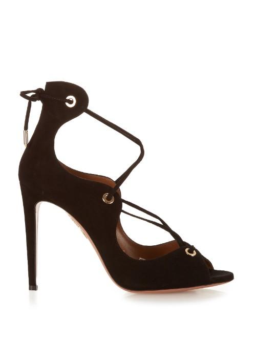 Aquazzura Tango Suede Sandals