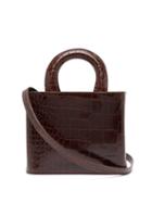 Matchesfashion.com Staud - Nic Crocodile Effect Leather Bag - Womens - Brown