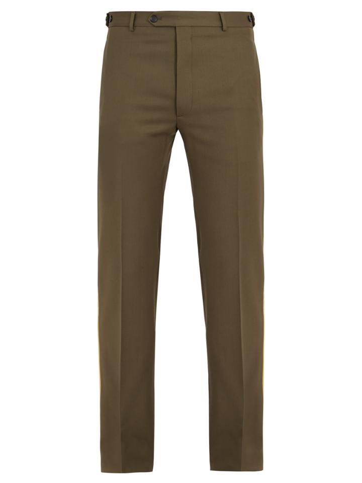 Valentino Straight-leg Wool-twill Trousers