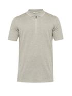Matchesfashion.com Falke Ess - Half Zip Silk Blend Polo Shirt - Mens - Light Grey