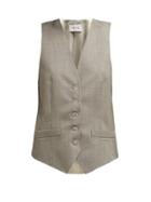 Matchesfashion.com Pallas X Claire Thomson-jonville - Elliot Wool Twill Waistcoat - Womens - Grey