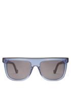 Matchesfashion.com Loewe - Flat Top Acetate And Metal Sunglasses - Mens - Blue