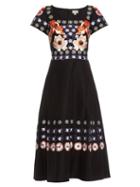 Temperley London Sylvie Cotton And Silk-blend Midi Dress