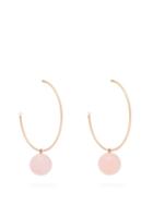 Matchesfashion.com Irene Neuwirth - Gumball Pink Opal & 18kt Rose Gold Hoop Earrings - Womens - Pink
