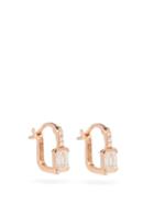 Matchesfashion.com Raphaele Canot - Diamond & 18kt Rose-gold Hoop Earrings - Womens - Rose Gold