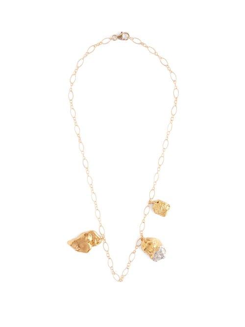 Matchesfashion.com Alighieri - The X Chrome Amore 24kt Gold Plated Necklace - Womens - Gold