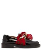 Matchesfashion.com Maison Margiela - Scarf Tied Patent Leather Loafers - Womens - Black Multi