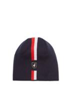 Matchesfashion.com Toni Sailer - Leon Jacquard Striped Wool Blend Beanie Hat - Mens - Black Multi