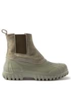 Diemme - Balbi Suede And Rubber Chelsea Boots - Womens - Green