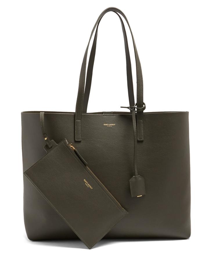 Saint Laurent East West Medium Leather Tote