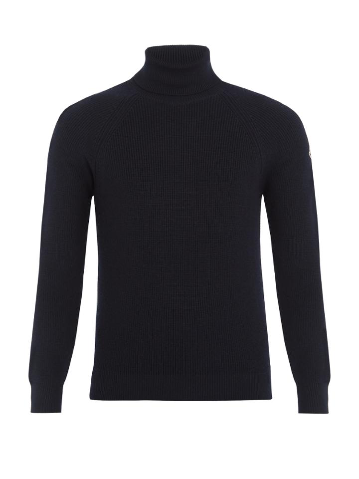 Moncler Roll-neck Wool Sweater