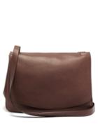 Matchesfashion.com The Row - Mail Large Leather Shoulder Bag - Womens - Dark Brown