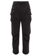 Stone Island Shadow Project - Logo-patch Nylon-poplin Cargo Trousers - Mens - Black