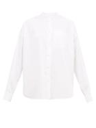 Matchesfashion.com Khaite - Valentina Cotton Poplin Shirt - Womens - White