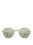 Matchesfashion.com Dior Homme Sunglasses - Dior0210s Round Frame Sunglasses - Mens - Gold
