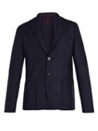 Matchesfashion.com Harris Wharf London - Slim Fit Wool Blazer - Mens - Navy