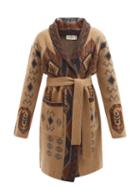 Etro - Pasadena Jacquard Wool Cardigan - Womens - Beige Multi